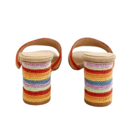 NWOT JEFFREY CAMPBELL Pinarella Heels In Colourful Jute – Sz 9 - Picture 2 of 9